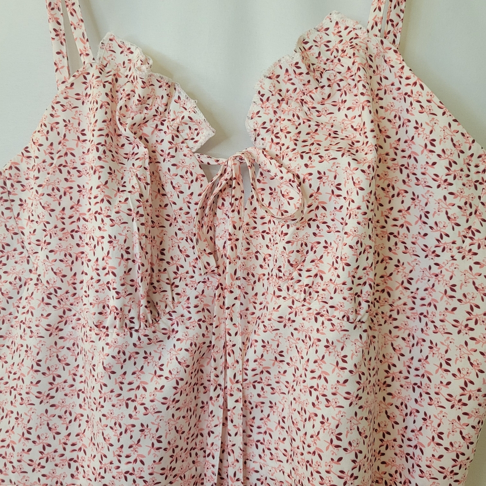 CBR Pink Floral Mini Dress - Picture 2 of 4